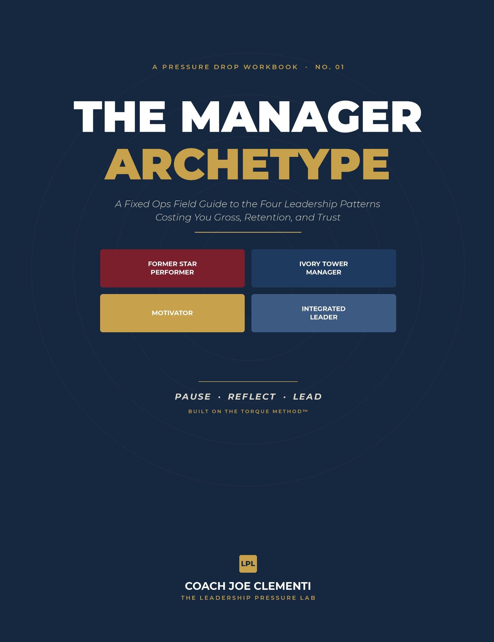 The Manager Archetype workbook cover